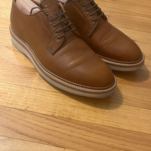 Grant Stone Plain Toe Blucher in Badalassi Carlo Saddle Tan Minerva