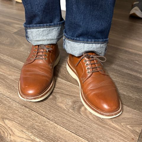 Grant Stone Plain Toe Blucher in Badalassi Carlo Saddle Tan Minerva