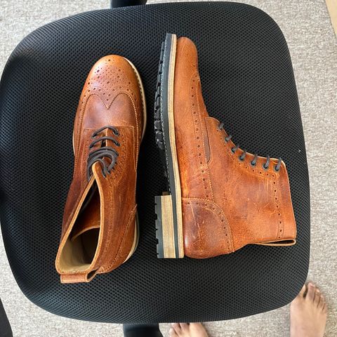 Mark Albert Countrty Boot in C.F. Stead Caramel Classic Kudu