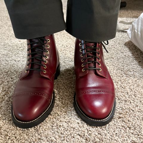 Grant Stone Garrison Boot in Horween Color 8 Chromexcel