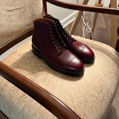 View photo of Grant Stone Garrison Boot in Horween Color 8 Chromexcel