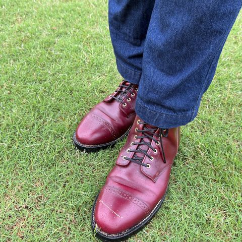 Grant Stone Garrison Boot in Horween Color 8 Chromexcel