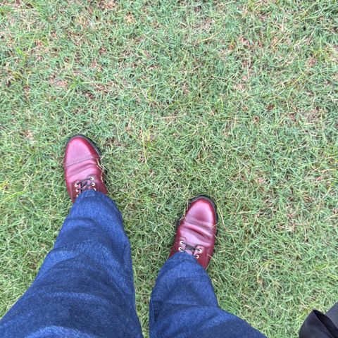 View photo of Grant Stone Garrison Boot in Horween Color 8 Chromexcel