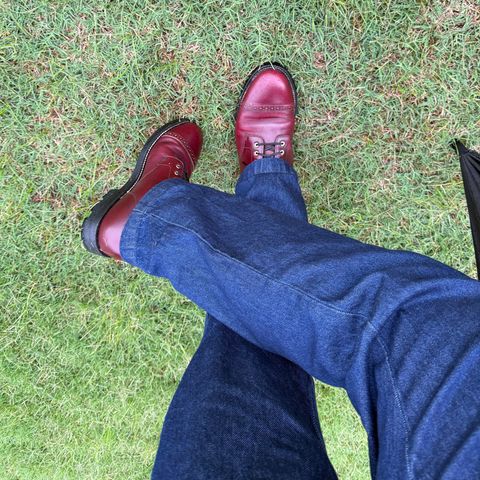 View photo of Grant Stone Garrison Boot in Horween Color 8 Chromexcel