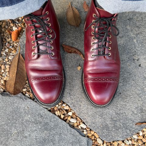 Grant Stone Garrison Boot in Horween Color 8 Chromexcel