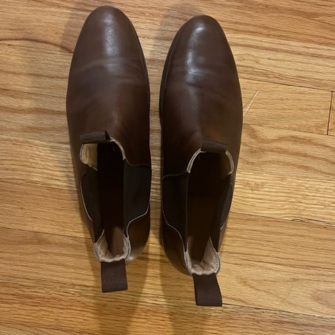 Meermin Wholecut Chelsea Boot in D’Annonay Dark Brown BoxCalf
