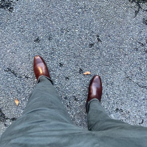 Meermin Wholecut Chelsea Boot in D’Annonay Dark Brown BoxCalf