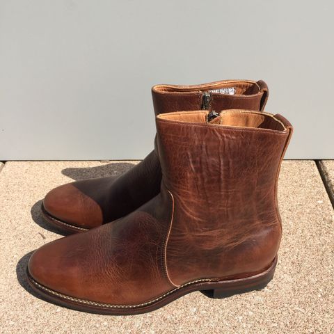 Search result thumbnail of Viberg Side Zip in Horween Mocha Vintage