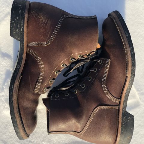 View photo of M.F. Boot Co Boondocker in S.B. Foot Brown Spitfire