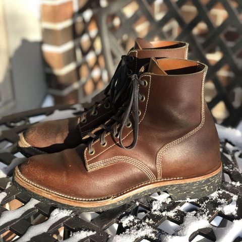 View photo of M.F. Boot Co Boondocker in S.B. Foot Brown Spitfire