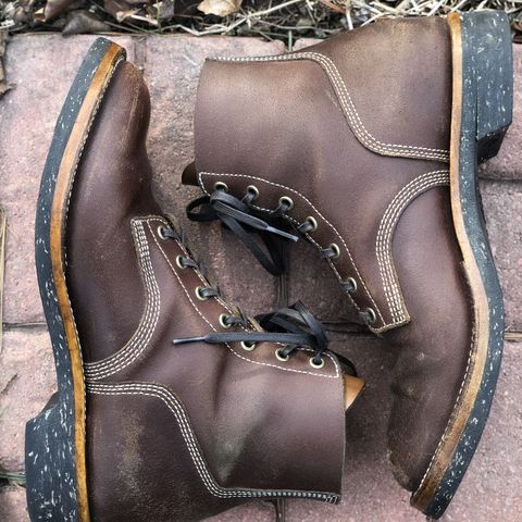 View photo of M.F. Boot Co Boondocker in S.B. Foot Brown Spitfire