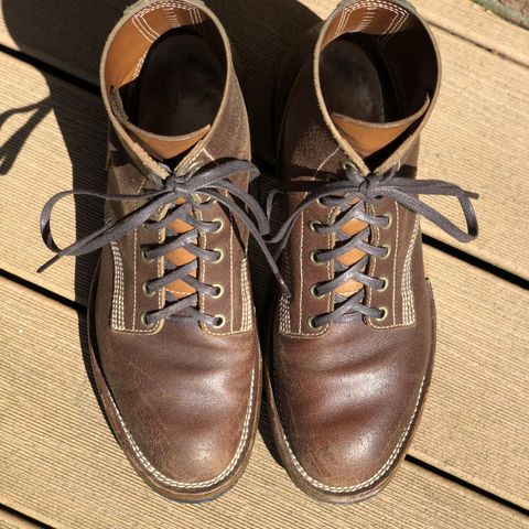 View photo of M.F. Boot Co Boondocker in S.B. Foot Brown Spitfire