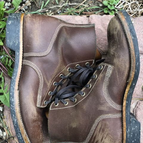 View photo of M.F. Boot Co Boondocker in S.B. Foot Brown Spitfire