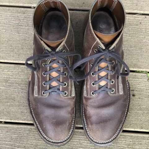 View photo of M.F. Boot Co Boondocker in S.B. Foot Brown Spitfire