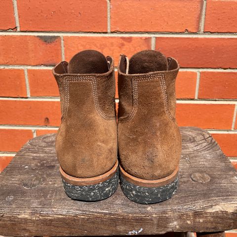 Viberg Boondocker in Horween Natural Chromexcel Roughout