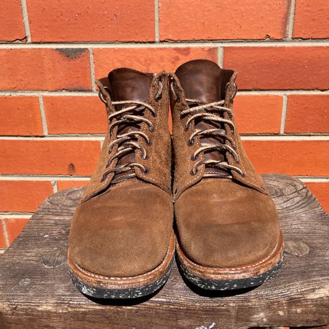 Viberg Boondocker in Horween Natural Chromexcel Roughout