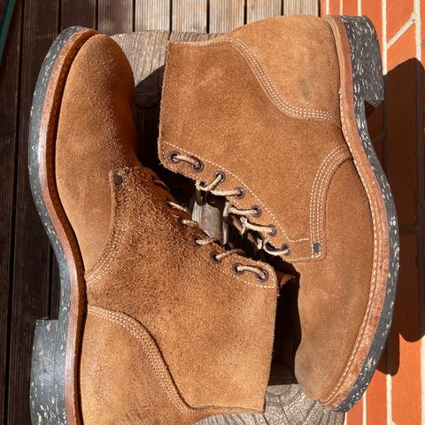 Viberg Boondocker in Horween Natural Chromexcel Roughout
