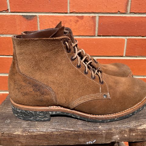 Viberg Boondocker in Horween Natural Chromexcel Roughout