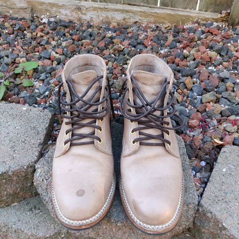 Search result thumbnail of Viberg Service Boot in Maryam Light Grey Horsebutt
