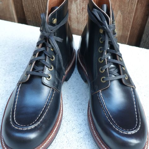 Search result thumbnail of Grant Stone Brass Boot in Horween Black Chromexcel