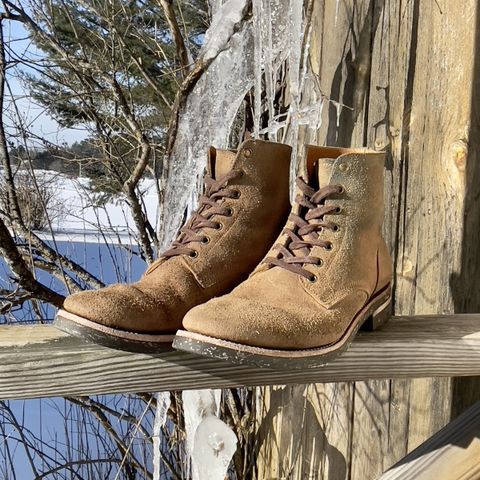 View photo of Midas Service Boot in Horween Natural Chromexcel Roughout