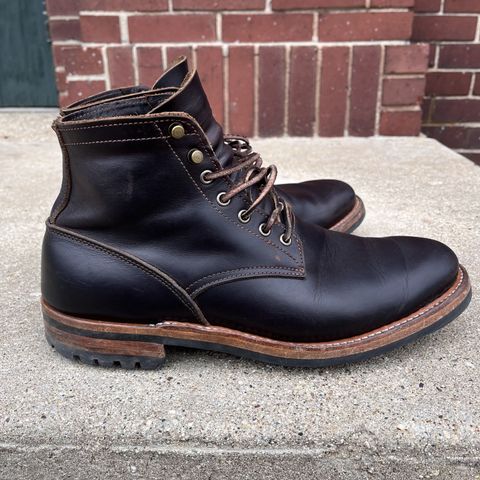 View photo of Truman Upland Boot in Seidel Black Walnut Double Shot