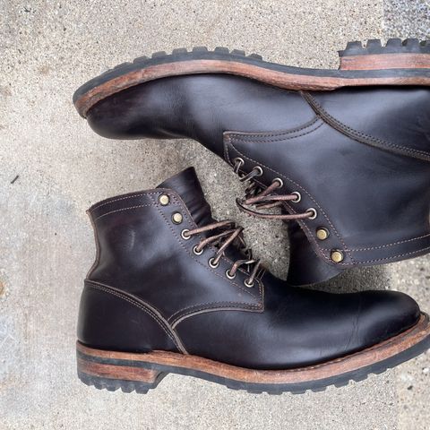 View photo of Truman Upland Boot in Seidel Black Walnut Double Shot