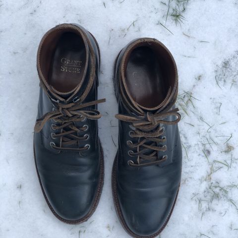 Search result thumbnail of Grant Stone Diesel Boot in Horween Navy Chromexcel