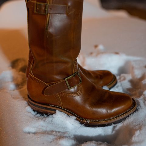 View photo of Wesco Boss Engineer Boot in Seidel British Tan Domain