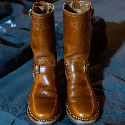 View photo of Wesco Boss Engineer Boot in Seidel British Tan Domain