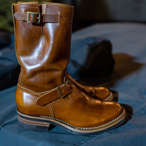 View photo of Wesco Boss Engineer Boot in Seidel British Tan Domain