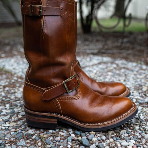 View photo of Wesco Boss Engineer Boot in Seidel British Tan Domain