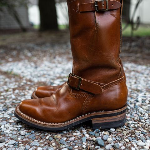 View photo of Wesco Boss Engineer Boot in Seidel British Tan Domain