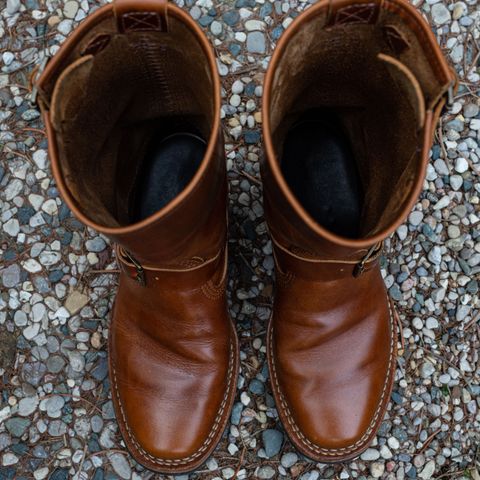 View photo of Wesco Boss Engineer Boot in Seidel British Tan Domain