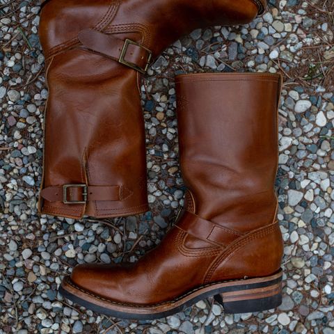 View photo of Wesco Boss Engineer Boot in Seidel British Tan Domain