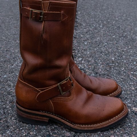 View photo of Wesco Boss Engineer Boot in Seidel British Tan Domain