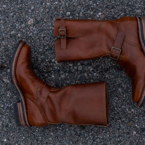 View photo of Wesco Boss Engineer Boot in Seidel British Tan Domain