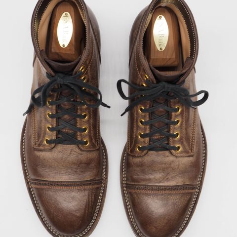 Search result thumbnail of Iron Boots Devil Dog in Coffee Brown Italy Waxed Bullhide