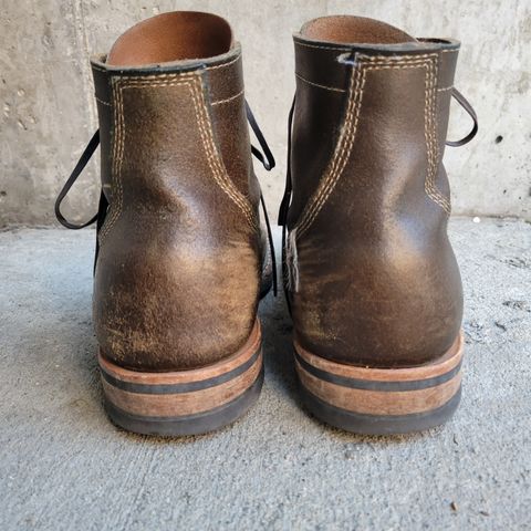 View photo of White's MP-Sherman Toe Cap in Horween Dark Olive Waxed Flesh