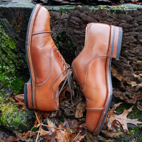 Search result thumbnail of Viberg Bastion Oxford in Horween Natural Shell Cordovan
