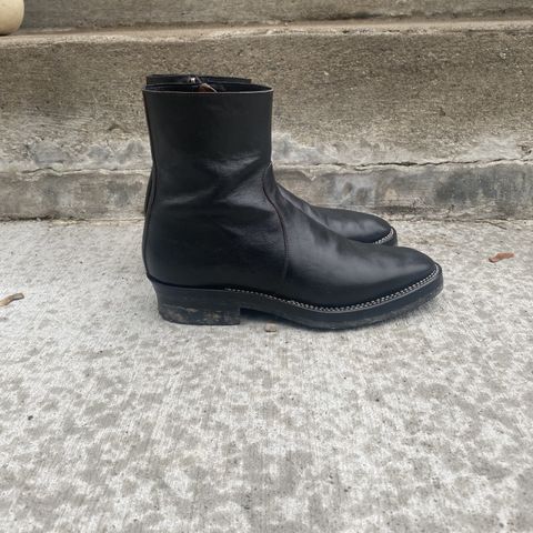 Search result thumbnail of Benzein The Stride Side Zip Boots in Shinki Black Latigo Teacore Horsehide
