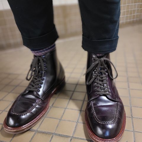 View photo of Alden Indy Boot in Horween Color 8 Shell Cordovan