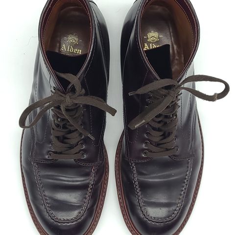 View photo of Alden Indy Boot in Horween Color 8 Shell Cordovan