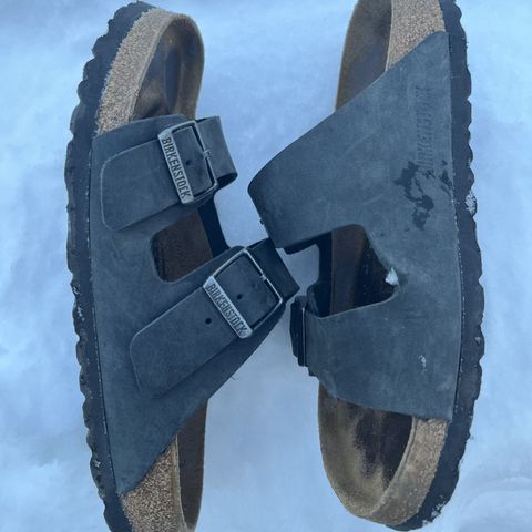 View photo of Birkenstock Arizona in Black Oiled Leather