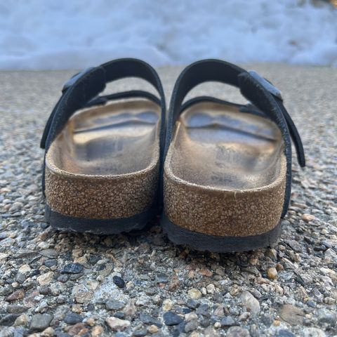 View photo of Birkenstock Arizona in Black Oiled Leather