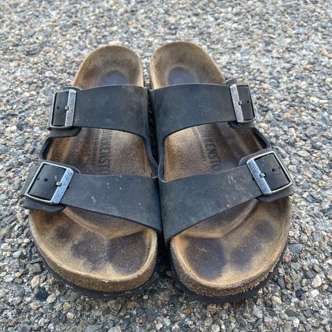 View photo of Birkenstock Arizona in Black Oiled Leather