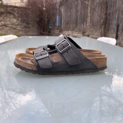 View photo of Birkenstock Arizona in Black Oiled Leather