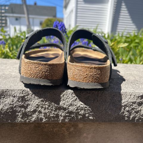 View photo of Birkenstock Arizona in Black Oiled Leather