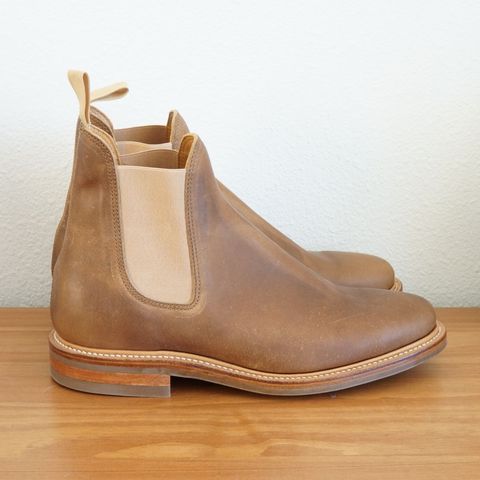 Search result thumbnail of Viberg Chelsea in Camel Oiled Calf
