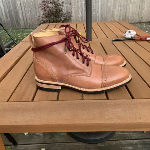 Search result thumbnail of John Doe Shoes 420 Brogue Cap Toe in Horween Natural Derby